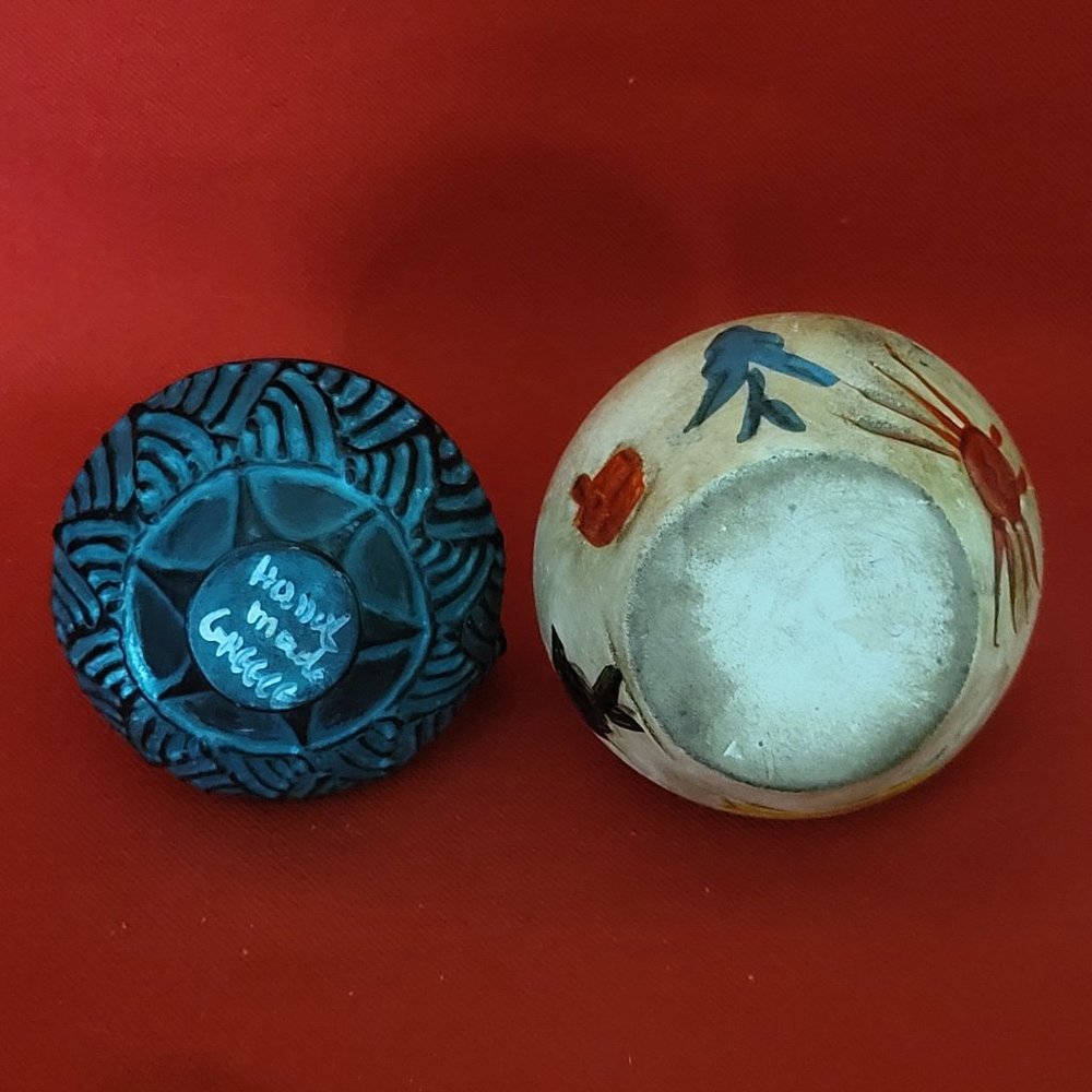 Jar Pottery Marked Hand Made Greece Meteor Crater Arizona - Picture 6 of 13